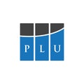 PLU letter logo design on WHITE background. PLU creative initials letter logo concept. PLU letter design.PLU letter logo design on