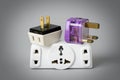 Plug adapter Royalty Free Stock Photo