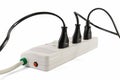 Plug electrical power strip Royalty Free Stock Photo