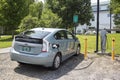 Plug in Hybrid at electric car station