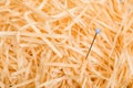 Plug needle haystack Royalty Free Stock Photo