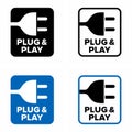 Plug & play hardware facility information sign