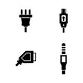 Plug. Simple Related Vector Icons Royalty Free Stock Photo