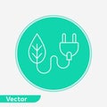 Plug vector icon sign symbol Royalty Free Stock Photo