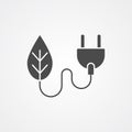 Plug vector icon sign symbol Royalty Free Stock Photo