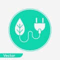 Plug vector icon sign symbol Royalty Free Stock Photo