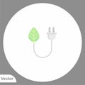 Plug vector icon sign symbol Royalty Free Stock Photo
