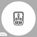 Plug vector icon sign symbol Royalty Free Stock Photo