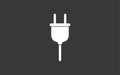 Plug vector icon sign symbol Royalty Free Stock Photo