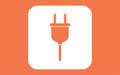 Plug vector icon sign symbol Royalty Free Stock Photo