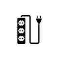 Plug Wire Socket Flat Vector Icon