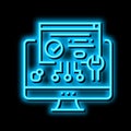 plugin program neon glow icon illustration Royalty Free Stock Photo
