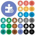 Plugin settings round flat multi colored icons