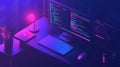 plugins floating code editor Royalty Free Stock Photo