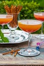 Plum Bellini cocktail