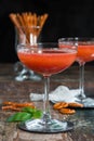 Plum Bellini cocktail