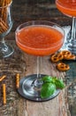 Plum Bellini cocktail