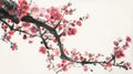 Plum blossom branch