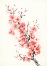 Plum Blossoms Chinese new year pattern