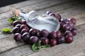 Plum brandy, Romanian tuica Royalty Free Stock Photo