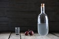 Plum brandy, Romanian tuica Royalty Free Stock Photo