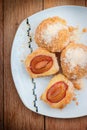 Plum dumplings - Dessert Royalty Free Stock Photo