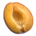 Plum fruit slice Royalty Free Stock Photo