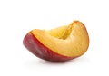 Plum fruit slice Royalty Free Stock Photo