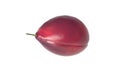 Plum, fruit on white background