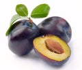 Plum and a half Royalty Free Stock Photo