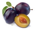 Plum and a half Royalty Free Stock Photo