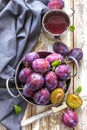 Plum juice Royalty Free Stock Photo