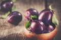 Plum. Juicy ripe organic plums closeup Royalty Free Stock Photo