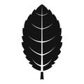 Plum leaf icon, simple style