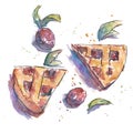 Plum pie