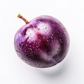 Plum Product Photography: Ultraviolet Style On White Background