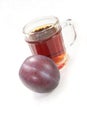 Plum schnapps Royalty Free Stock Photo