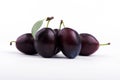 Plum close-up. sweet plum. fresh plum. berry