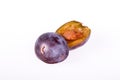 Plum with worm - Cydia Funebrana