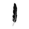 Plumage feather icon, simple style Royalty Free Stock Photo