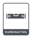 plumb rule tool icon in trendy design style. plumb rule tool icon isolated on white background. plumb rule tool vector icon simple