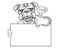 Plumber Bulldog Plunger Cartoon Plumbing Mascot Royalty Free Stock Photo