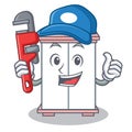 Plumber cabinet character cartoon style