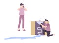 Plumber Flat Illustration