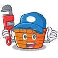 Plumber fruit basket character cartoon