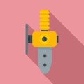 Plumber hand tool icon, flat style