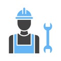 Plumber icon vector image.