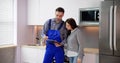 Plumber Kitchen Maintenance Checklist Royalty Free Stock Photo