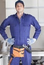 The plumber man Royalty Free Stock Photo