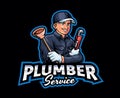 Plumber Mascot Logo Design